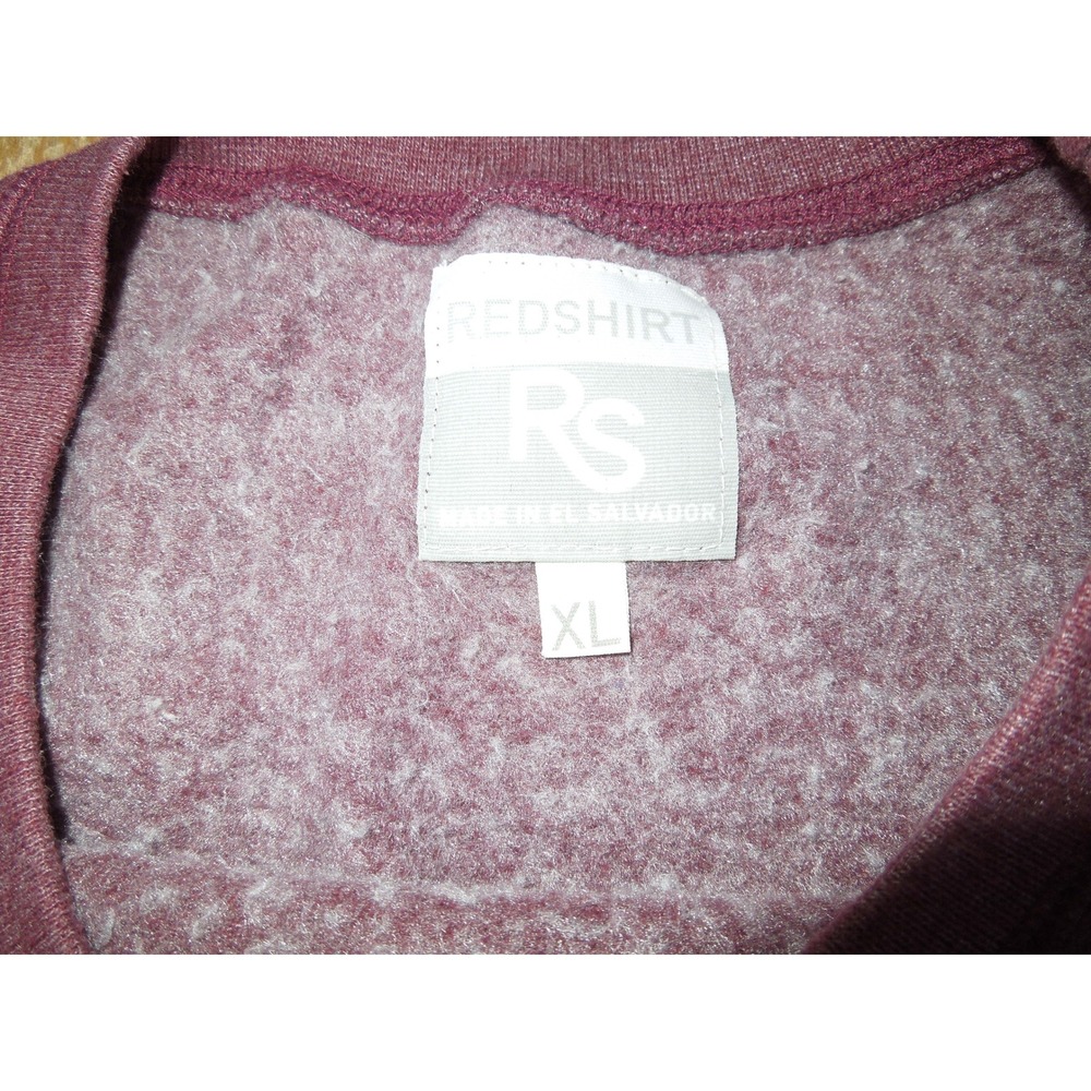Redshirt College of Charleston Crewneck Sweatshirt Maroon Heather XL Fleece - Picture 2 of 5